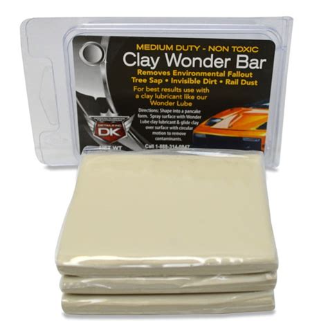 Product details Car Detailing Clay Bar 1PCS 100g Auto Magic Clay Bar Cleaner for Car Wash Powerful Function and Wide ApplicationClay bars effectively cleans and absorbs dirt deep in the Lacquer surface; car clay fits for different surfaces such as lacquer, glass and chrome plated surface. . Clay bar at walmart